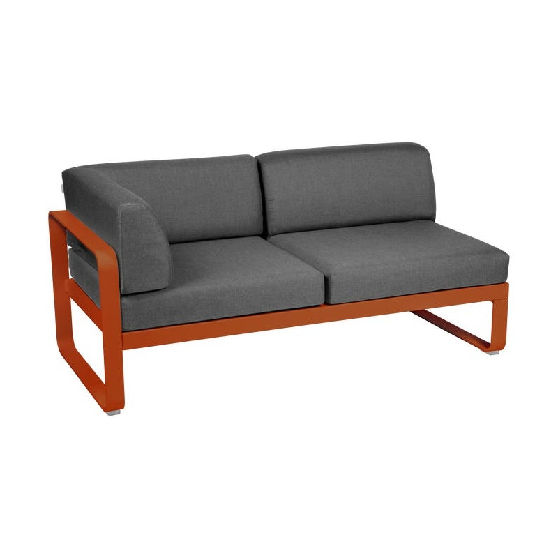 Module d'angle Gauche 2 Places Bellevie gris graphite