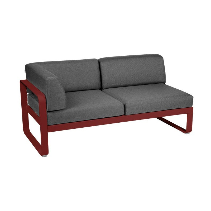 Module d'angle Gauche 2 Places Bellevie gris graphite
