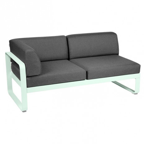Module d'angle Gauche 2 Places Bellevie gris graphite
