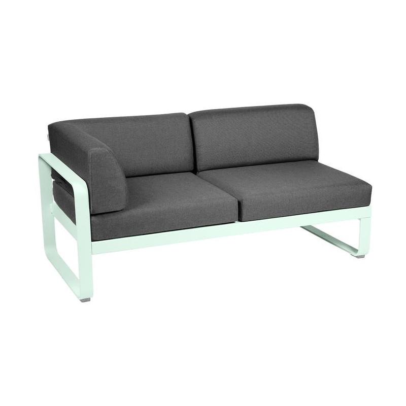 Module d'angle Gauche 2 Places Bellevie gris graphite