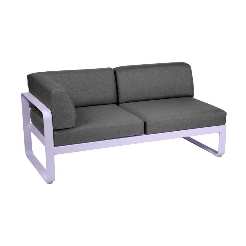 Module d'angle Gauche 2 Places Bellevie gris graphite