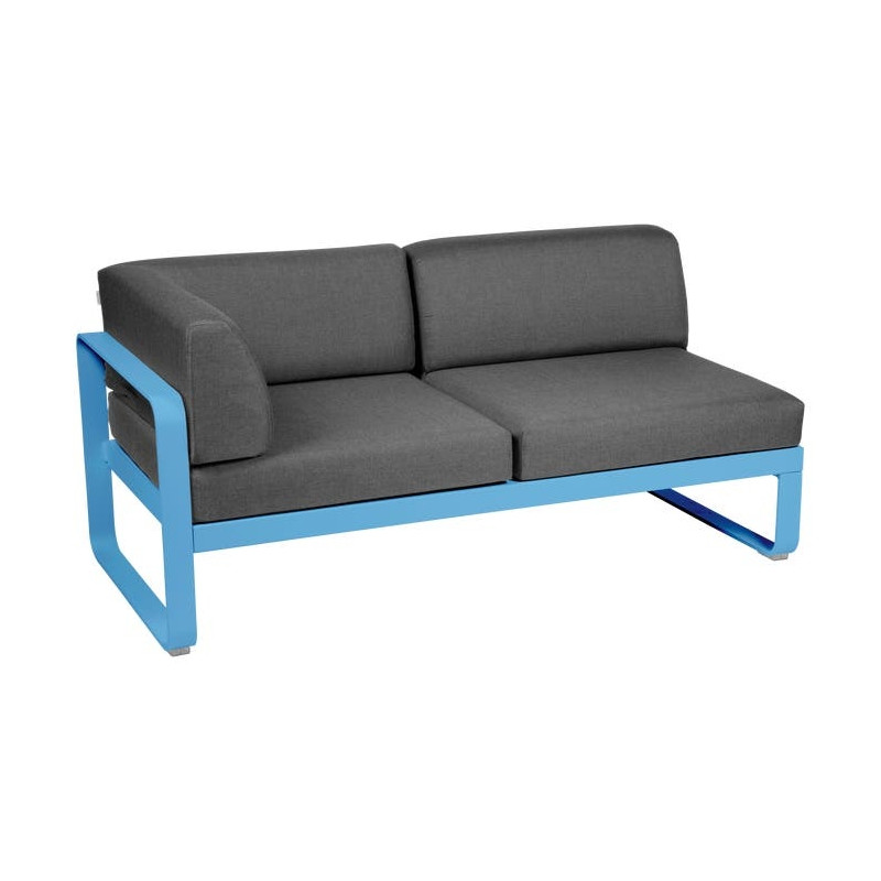 Module d'angle Gauche 2 Places Bellevie gris graphite