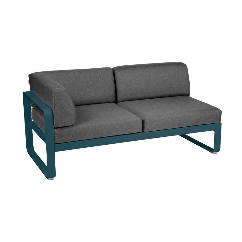Module d'angle Gauche 2 Places Bellevie gris graphite