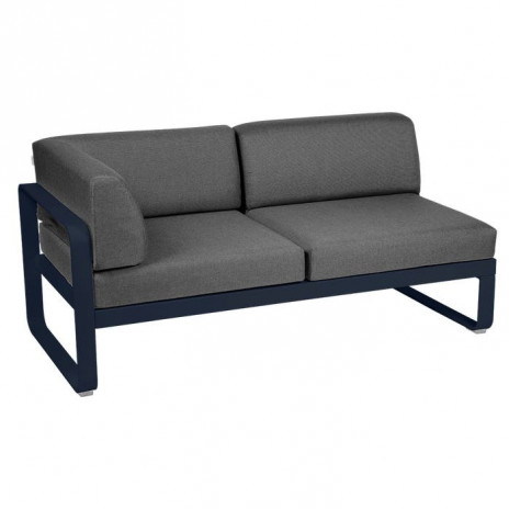Module d'angle Gauche 2 Places Bellevie gris graphite