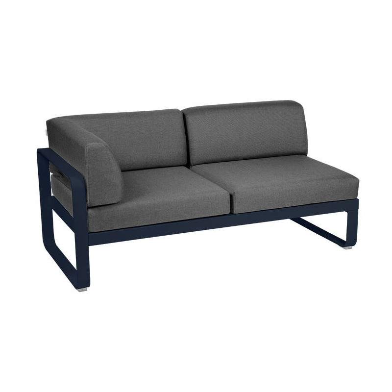 Module d'angle Gauche 2 Places Bellevie gris graphite