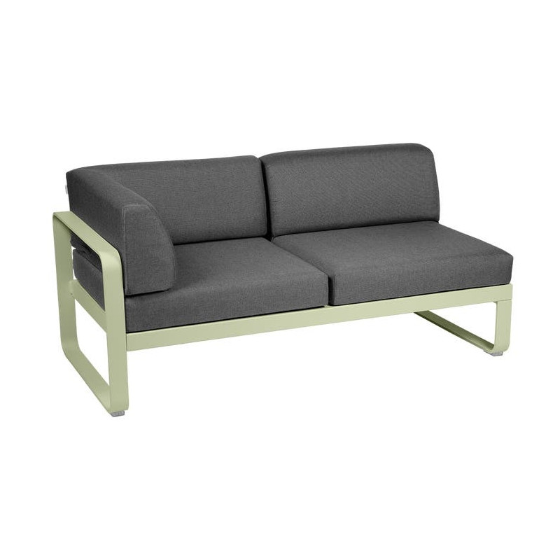 Module d'angle Gauche 2 Places Bellevie gris graphite