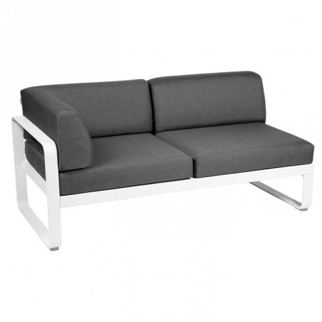 Module d'angle Gauche 2 Places Bellevie gris graphite
