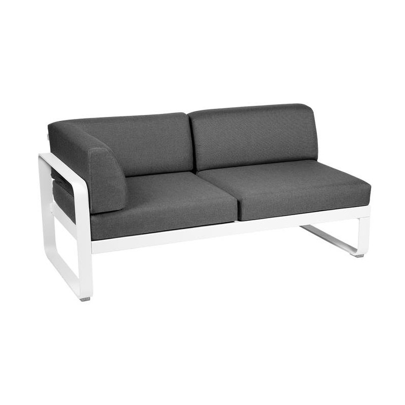 Module d'angle Gauche 2 Places Bellevie gris graphite