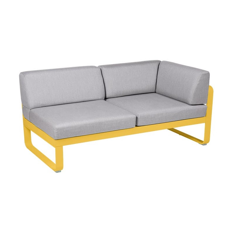 Module d'angle Droit 2 Places Bellevie gris flanelle