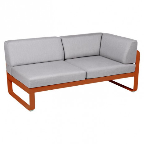 Module d'angle Droit 2 Places Bellevie gris flanelle