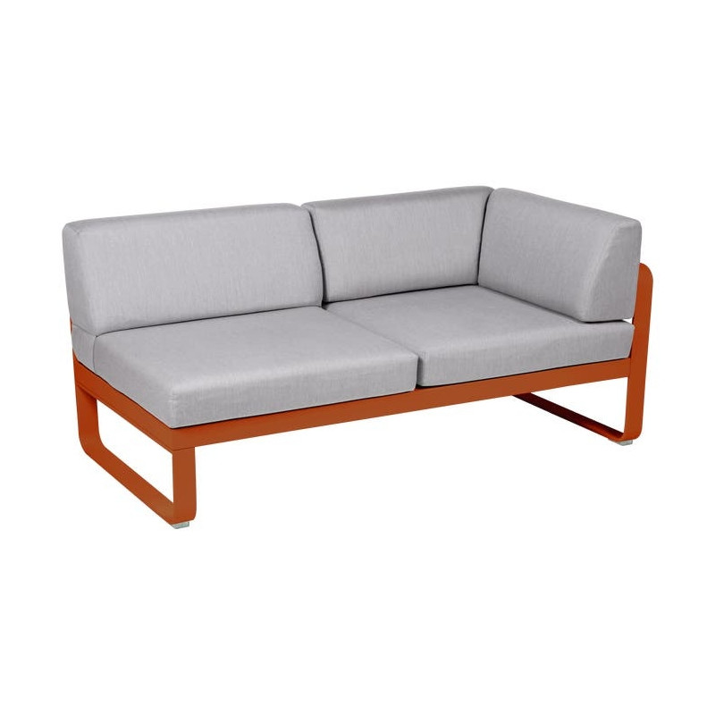 Module d'angle Droit 2 Places Bellevie gris flanelle
