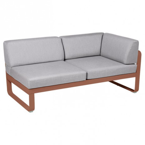 Module d'angle Droit 2 Places Bellevie gris flanelle