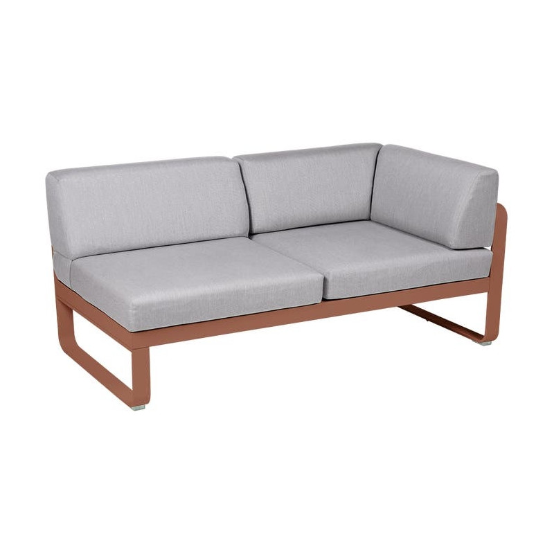 Module d'angle Droit 2 Places Bellevie gris flanelle