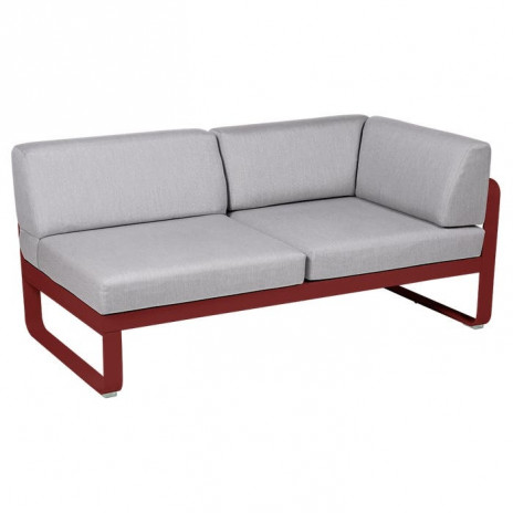 Module d'angle Droit 2 Places Bellevie gris flanelle