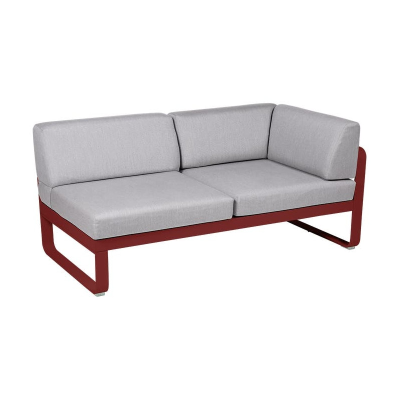 Module d'angle Droit 2 Places Bellevie gris flanelle