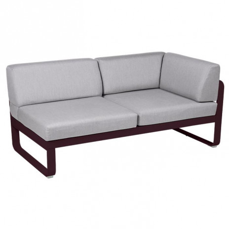 Module d'angle Droit 2 Places Bellevie gris flanelle