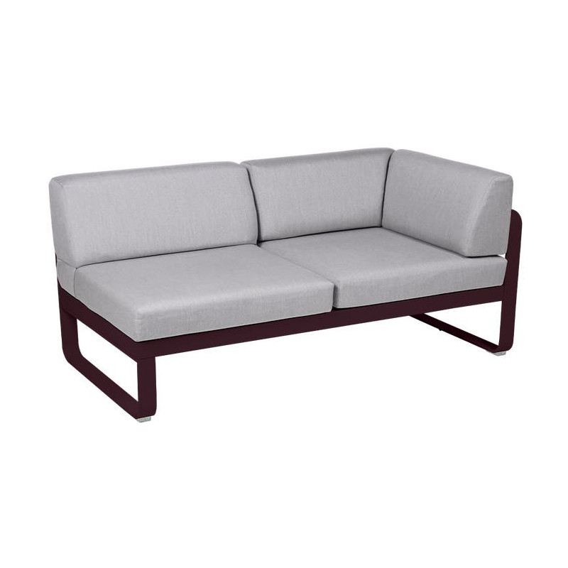 Module d'angle Droit 2 Places Bellevie gris flanelle