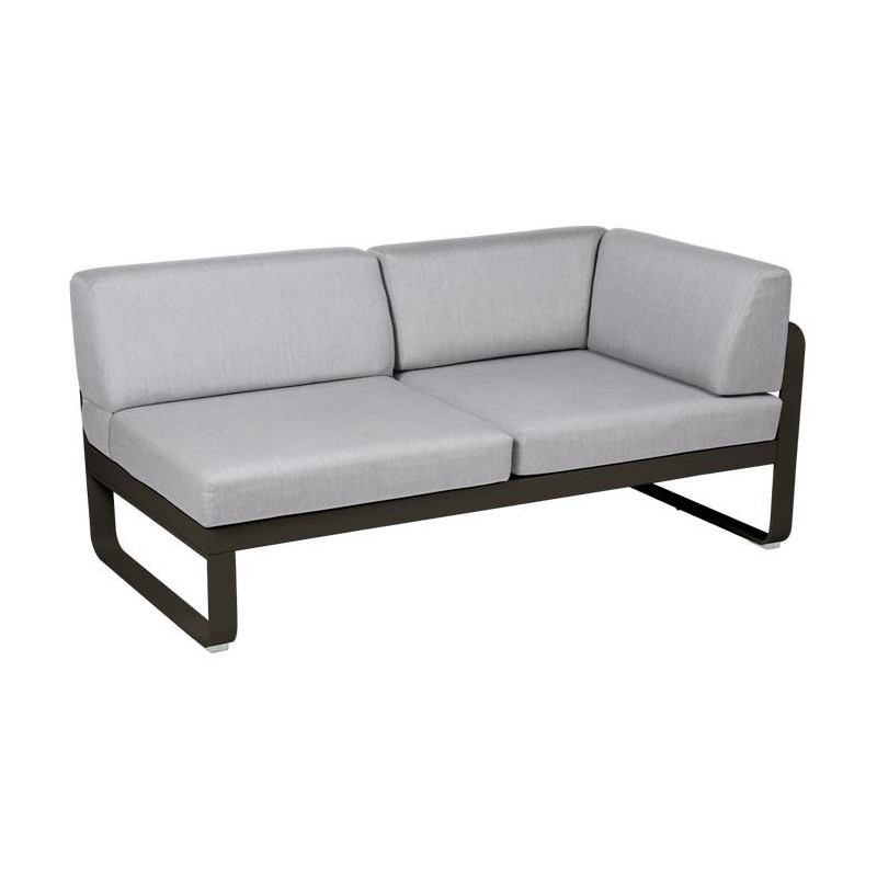 Module d'angle Droit 2 Places Bellevie gris flanelle