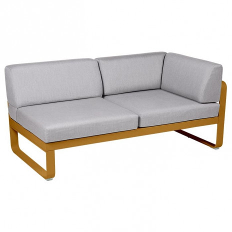 Module d'angle Droit 2 Places Bellevie gris flanelle