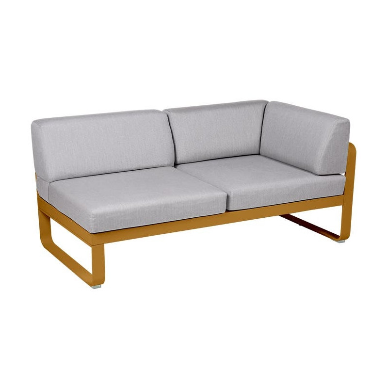 Module d'angle Droit 2 Places Bellevie gris flanelle