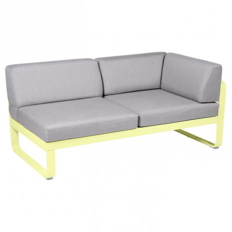 Module d'angle Droit 2 Places Bellevie gris flanelle