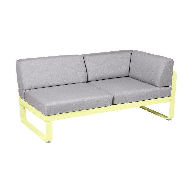 Module d'angle Droit 2 Places Bellevie gris flanelle