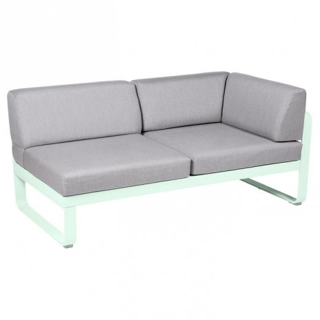 Module d'angle Droit 2 Places Bellevie gris flanelle