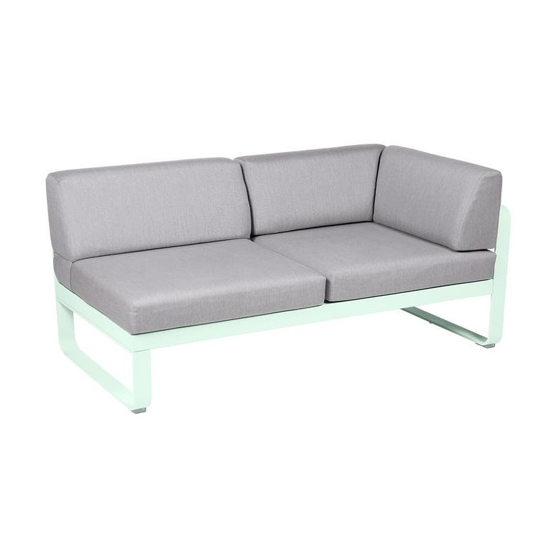 Module d'angle Droit 2 Places Bellevie gris flanelle