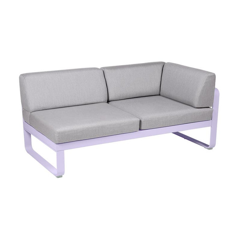 Module d'angle Droit 2 Places Bellevie gris flanelle