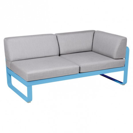 Module d'angle Droit 2 Places Bellevie gris flanelle