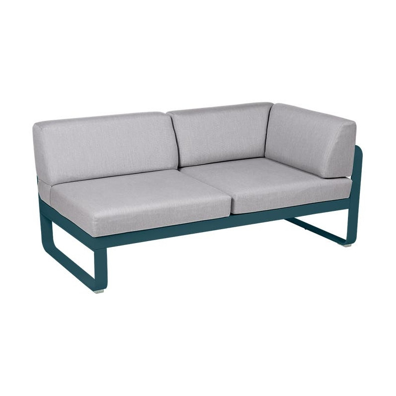 Module d'angle Droit 2 Places Bellevie gris flanelle