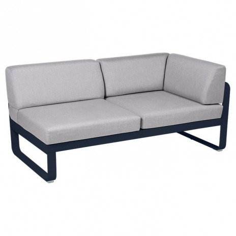 Module d'angle Droit 2 Places Bellevie gris flanelle
