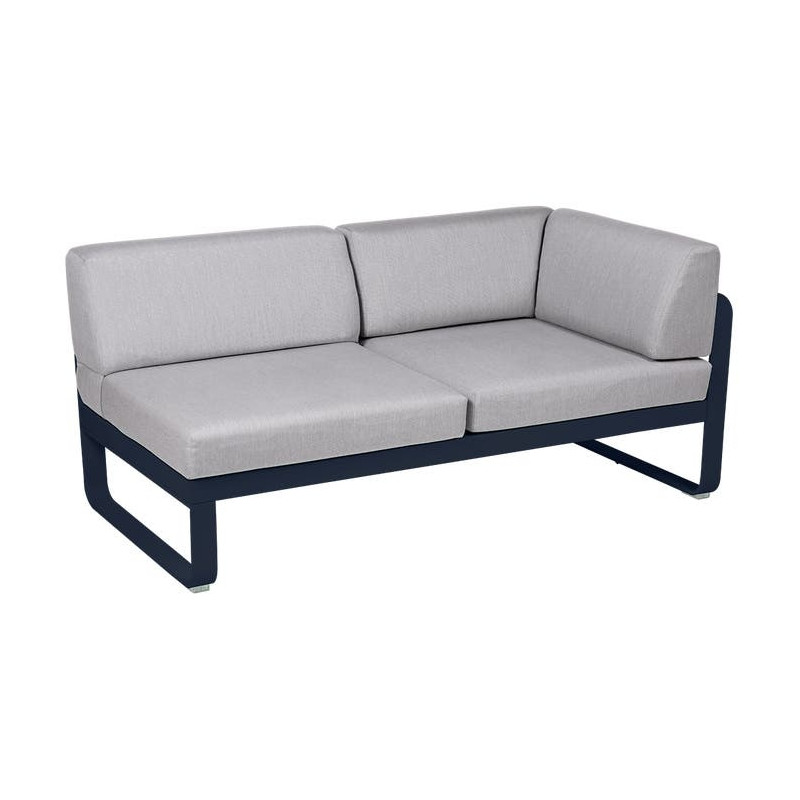 Module d'angle Droit 2 Places Bellevie gris flanelle