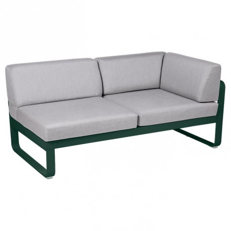 Module d'angle Droit 2 Places Bellevie gris flanelle
