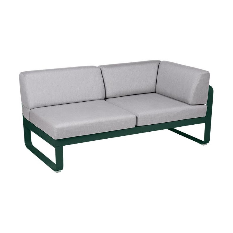 Module d'angle Droit 2 Places Bellevie gris flanelle