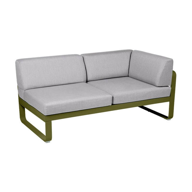 Module d'angle Droit 2 Places Bellevie gris flanelle