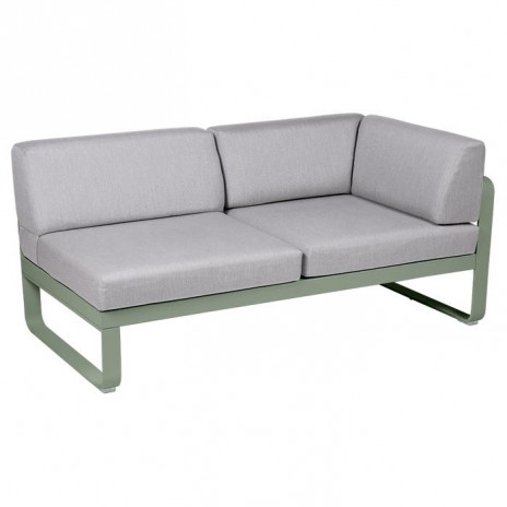 Module d'angle Droit 2 Places Bellevie gris flanelle