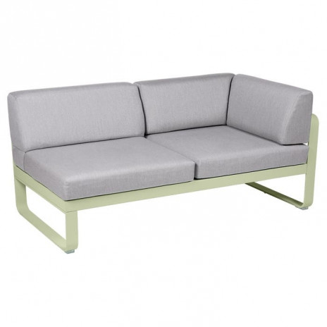 Module d'angle Droit 2 Places Bellevie gris flanelle