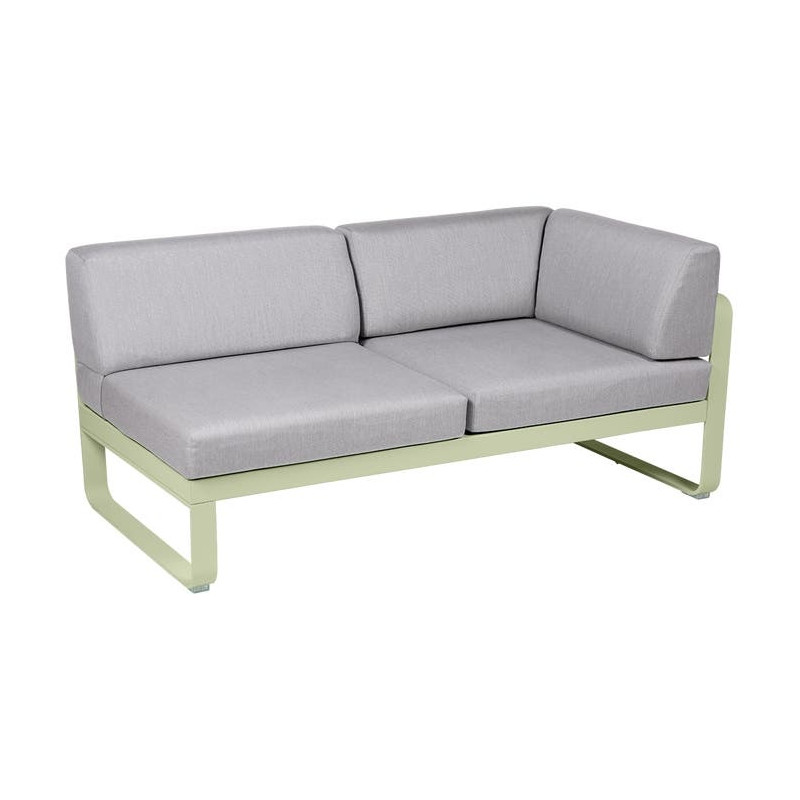 Module d'angle Droit 2 Places Bellevie gris flanelle