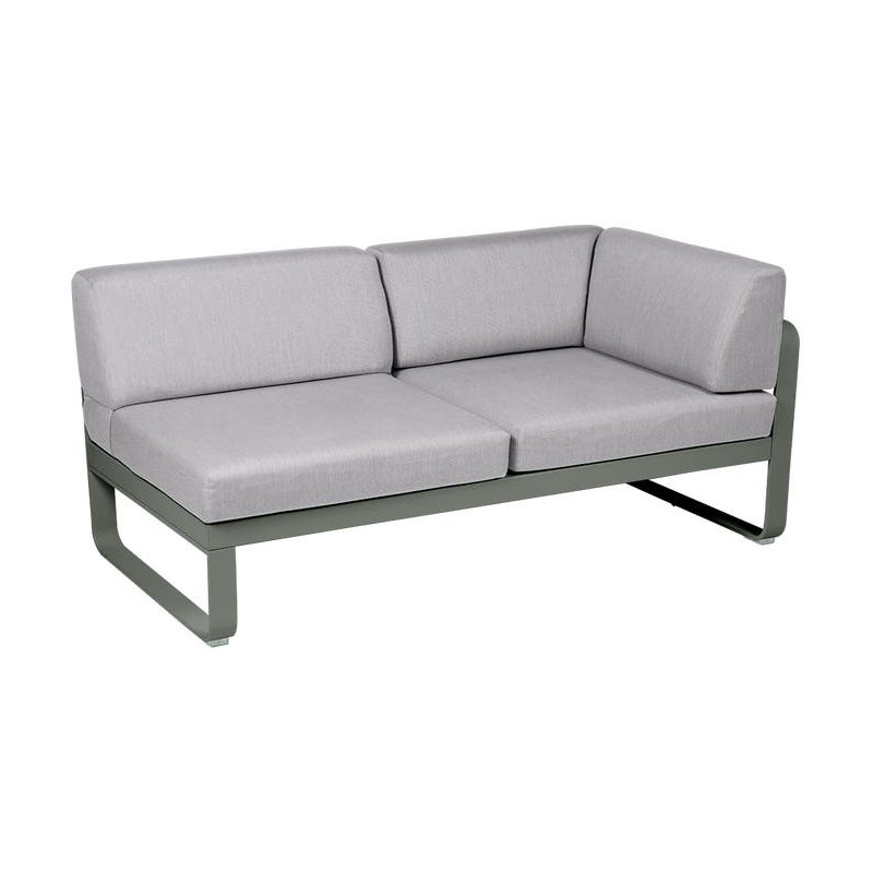 Module d'angle Droit 2 Places Bellevie gris flanelle