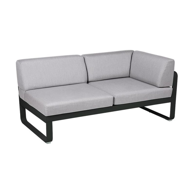 Module d'angle Droit 2 Places Bellevie gris flanelle