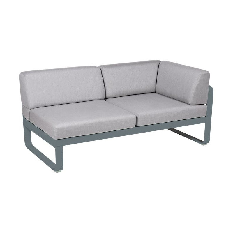 Module d'angle Droit 2 Places Bellevie gris flanelle