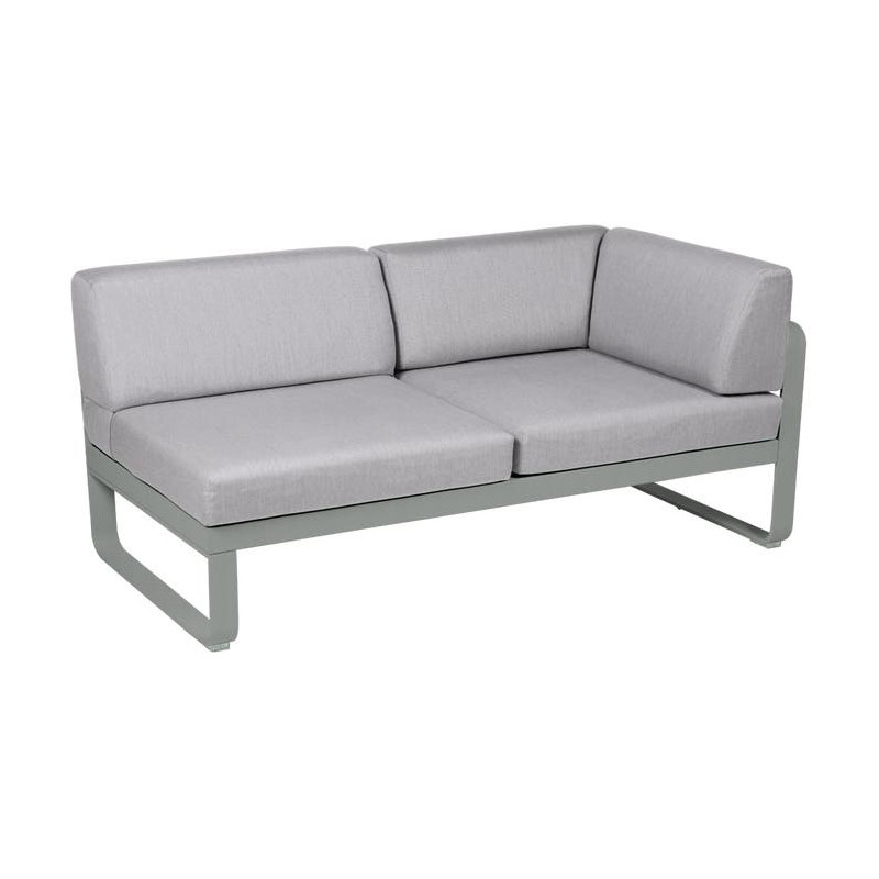 Module d'angle Droit 2 Places Bellevie gris flanelle