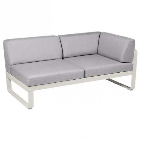 Module d'angle Droit 2 Places Bellevie gris flanelle