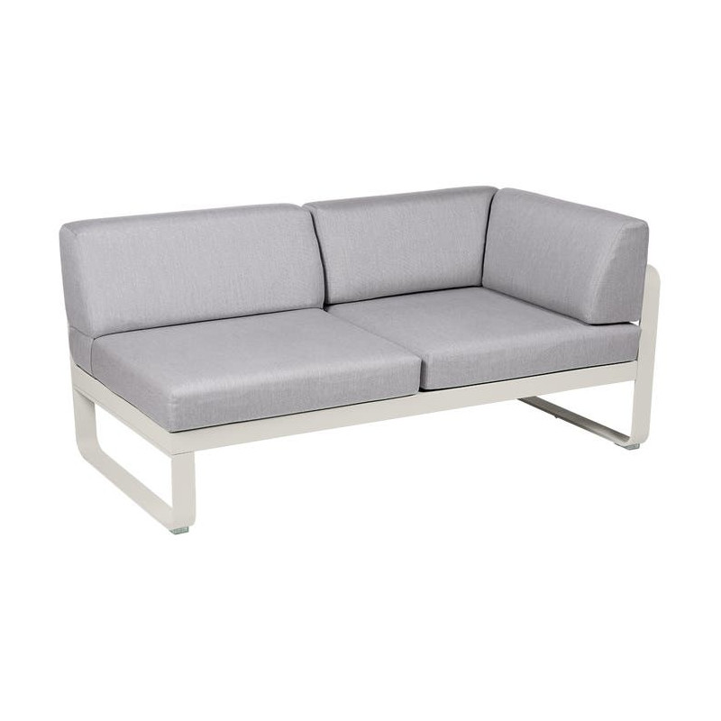 Module d'angle Droit 2 Places Bellevie gris flanelle