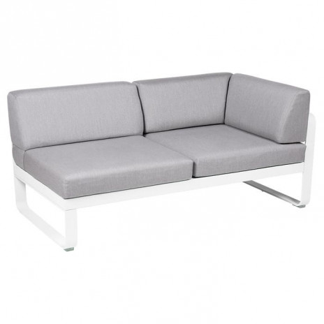 Module d'angle Droit 2 Places Bellevie gris flanelle