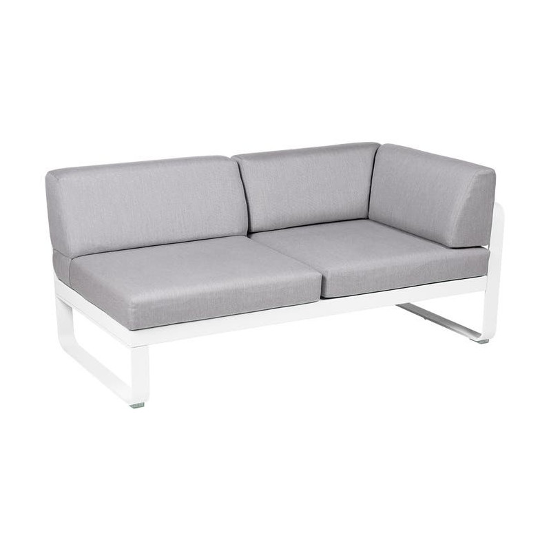 Module d'angle Droit 2 Places Bellevie gris flanelle