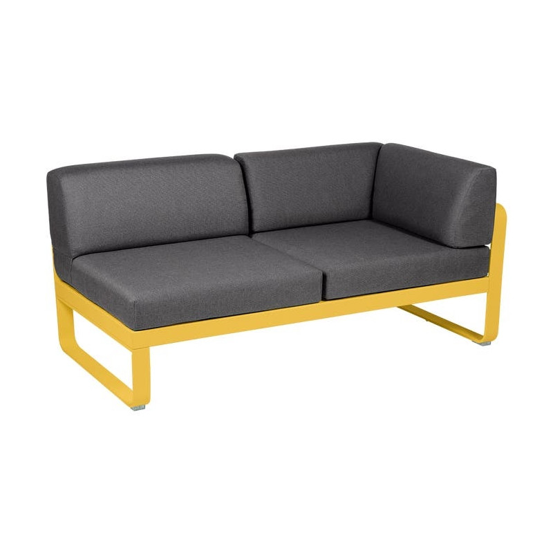 Module d'angle Droit 2 Places Bellevie gris graphite