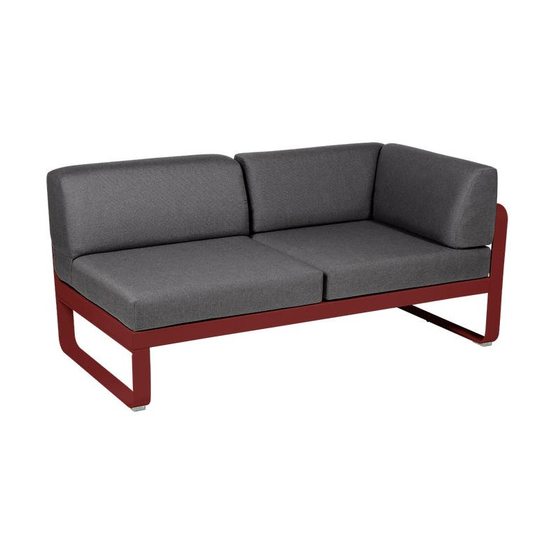Module d'angle Droit 2 Places Bellevie gris graphite
