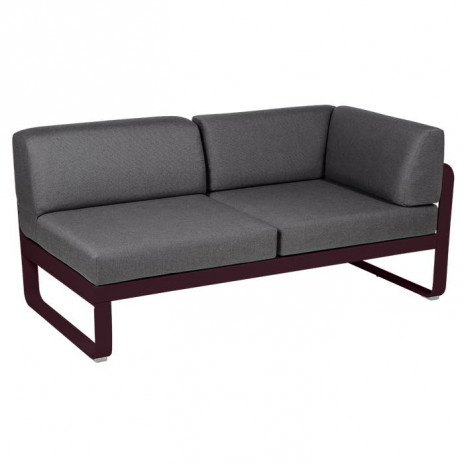 Module d'angle Droit 2 Places Bellevie gris graphite